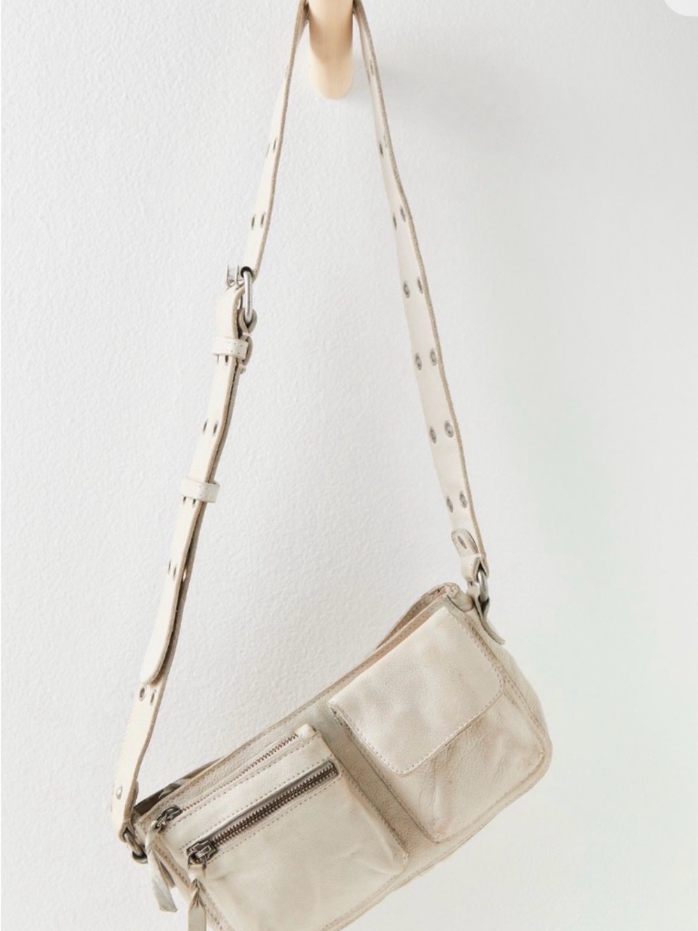 Free People Leather Mini Crossbody